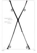 Over the Door Bondage Cross - Black Ouch! Over the Door Bondage Cross - Black Ouch!