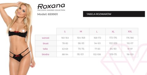 Półbiustonosz i stringi 6599 XL ROXANA Półbiustonosz i stringi 6599 XL ROXANA