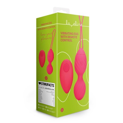 Vibrating Egg with Remote Control - Strawberry Red Loveline Vibrating Egg with Remote Control - Strawberry Red Loveline