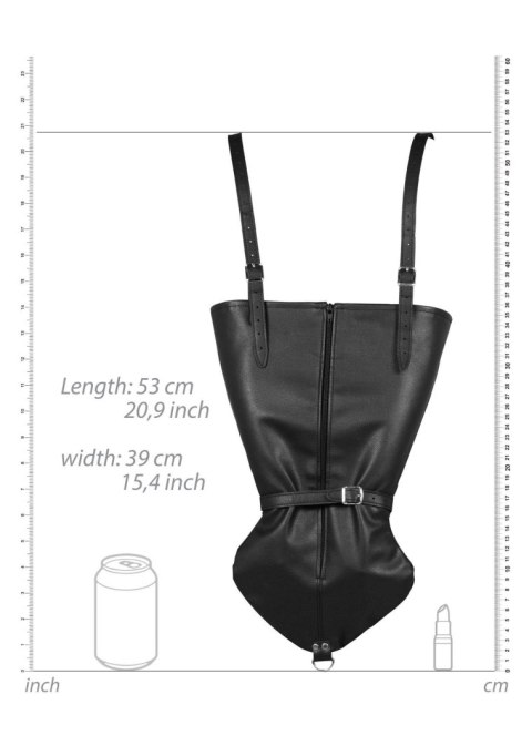 Zip-up Full Sleeve Arm Restraint - Black Ouch! Zip-up Full Sleeve Arm Restraint - Black Ouch!