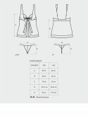 Bielizna-Amanta babydoll i stringi S/M Obsessive Bielizna-Amanta babydoll i stringi S/M Obsessive