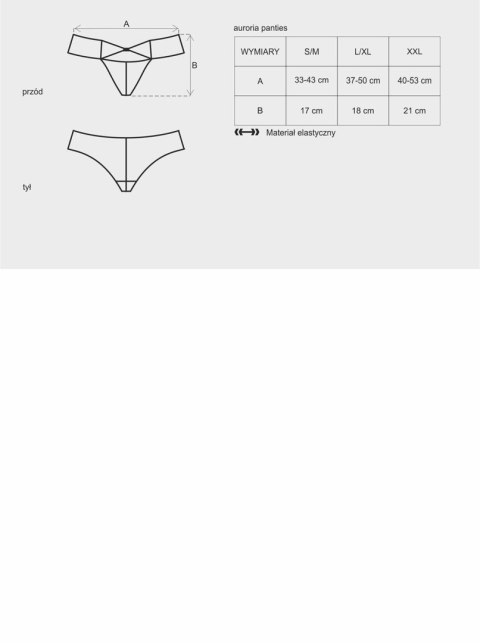 Bielizna-Auroria figi S/M Obsessive Bielizna-Auroria figi S/M Obsessive