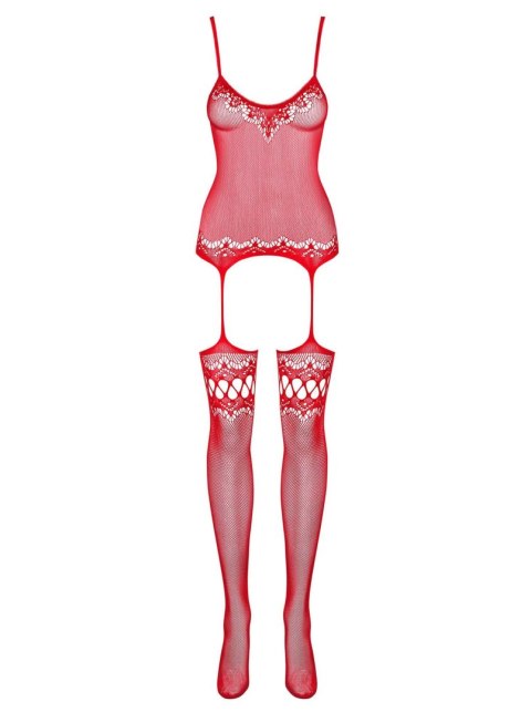 Bielizna-Bodystocking F214 czerwony S/M/L Obsessive Bielizna-Bodystocking F214 czerwony S/M/L Obsessive
