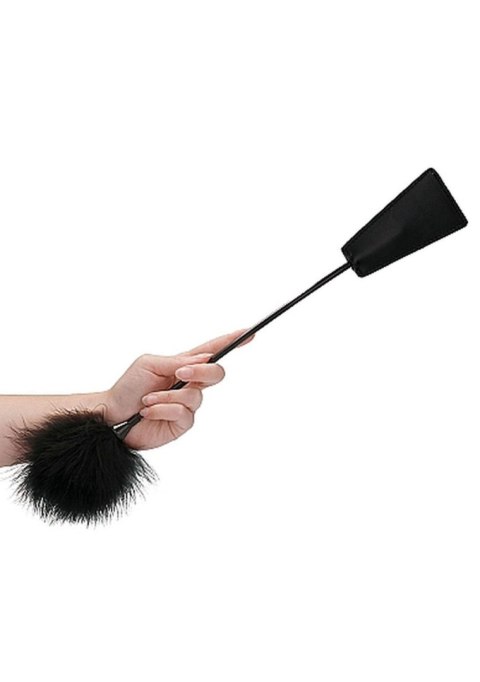 Ouch! Crop With Feather - Black Ouch! Ouch! Crop With Feather - Black Ouch!