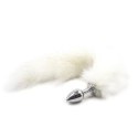 Plug anale con coda Long Fox Tail bianca Toyz4lovers