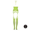 Two Piece with Crop Top and Stockings - Green - XS/XL Ouch! Two Piece with Crop Top and Stockings - Green - XS/XL Ouch!