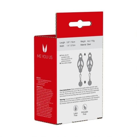 Me You Us Clover Nipple Clamp Silver Me You Us Me You Us Clover Nipple Clamp Silver Me You Us