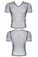 Męski t-shirt z elastycznej siatki w serek L Regnes Fetish Planet Męski t-shirt z elastycznej siatki w serek L Regnes Fetish Planet