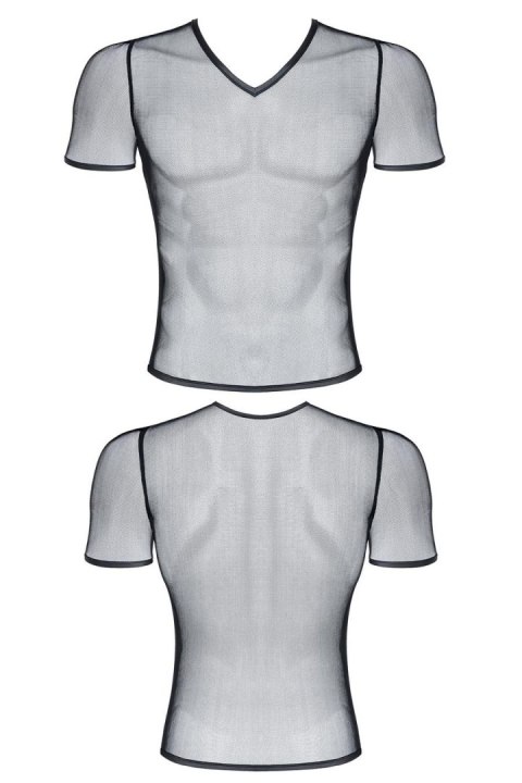 Męski t-shirt z elastycznej siatki w serek M Regnes Fetish Planet Męski t-shirt z elastycznej siatki w serek M Regnes Fetish Planet