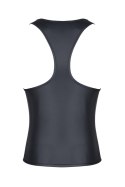 Męski t-shirt z wetlooka bez rękawów, z elastyczną taśmą z przodu L Regnes Fetish Planet Męski t-shirt z wetlooka bez rękawów, z elastyczną taśmą z przodu L Regnes Fetish Planet