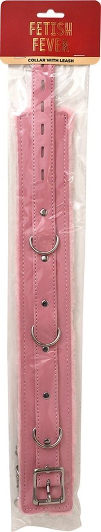 Fetish Fever - Collar with leash - Pink Fetish Fever Fetish Fever - Collar with leash - Pink Fetish Fever