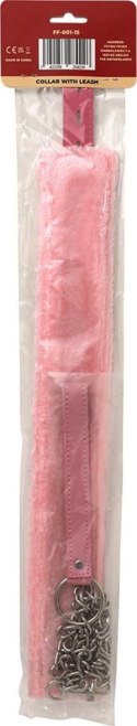 Fetish Fever - Collar with leash - Pink Fetish Fever