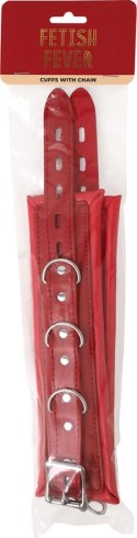 Fetish Fever - Cuffs with chain - Red Fetish Fever Fetish Fever - Cuffs with chain - Red Fetish Fever