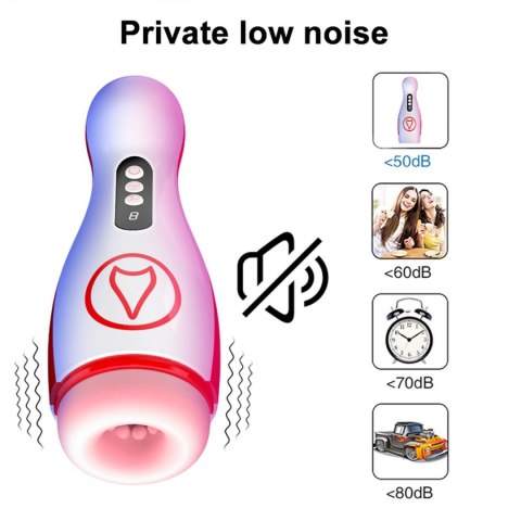 Masturbator - Vibrating Masturbation Cup , 7 Suction Power, 7 Vibration Setting B - Series Fox Masturbator - Vibrating Masturbation Cup , 7 Suction Power, 7 Vibration Setting B - Series Fox
