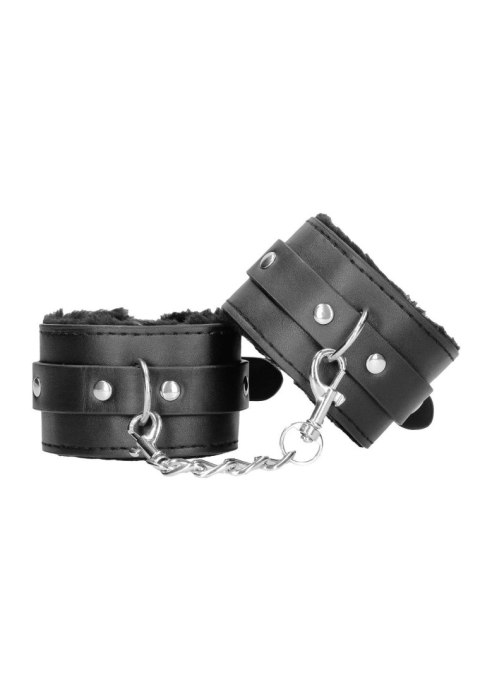 Plush Bonded Leather Hand Cuffs - With Adjustable Straps Ouch! Plush Bonded Leather Hand Cuffs - With Adjustable Straps Ouch!