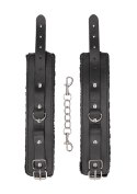 Plush Bonded Leather Hand Cuffs - With Adjustable Straps Ouch! Plush Bonded Leather Hand Cuffs - With Adjustable Straps Ouch!