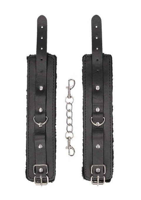Plush Bonded Leather Hand Cuffs - With Adjustable Straps Ouch! Plush Bonded Leather Hand Cuffs - With Adjustable Straps Ouch!