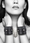 Plush Bonded Leather Hand Cuffs - With Adjustable Straps Ouch! Plush Bonded Leather Hand Cuffs - With Adjustable Straps Ouch!