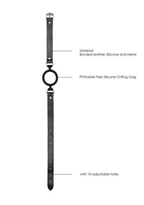 Silicone Ring Gag - With Adjustable Bonded Leather Straps Ouch! Silicone Ring Gag - With Adjustable Bonded Leather Straps Ouch!