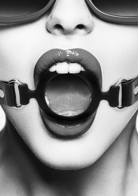 Silicone Ring Gag - With Adjustable Bonded Leather Straps Ouch! Silicone Ring Gag - With Adjustable Bonded Leather Straps Ouch!