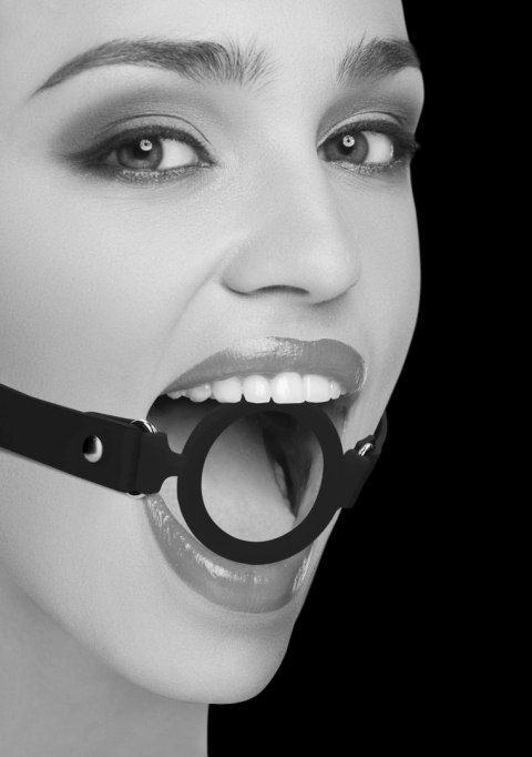 Silicone Ring Gag - With Adjustable Bonded Leather Straps Ouch! Silicone Ring Gag - With Adjustable Bonded Leather Straps Ouch!
