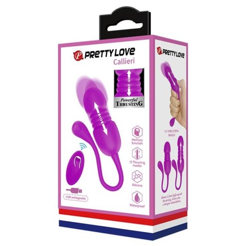 PRETTY LOVE - Callieri, 12 vibration functions 12 thrusting settings Memory function Wireless remote control Pretty Love PRETTY LOVE - Callieri, 12 vibration functions 12 thrusting settings Memory function Wireless remote control Pretty Love