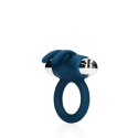 Vibrating Rabbit Cock Ring - Baltic Blue Loveline Vibrating Rabbit Cock Ring - Baltic Blue Loveline