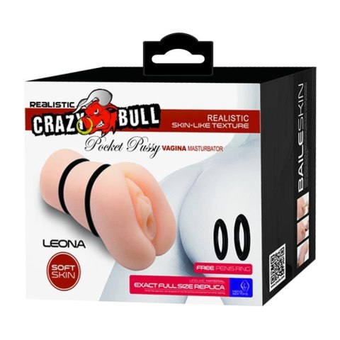 CRAZY BULL -LEONA, Pocket Pussy vagina Crazy Bull CRAZY BULL -LEONA, Pocket Pussy vagina Crazy Bull