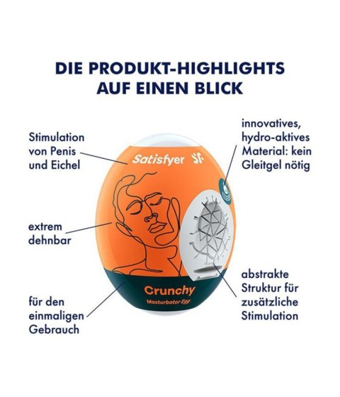 Masturbator Egg Single (Crunchy) Satisfyer Masturbator Egg Single (Crunchy) Satisfyer