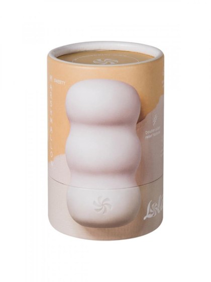 Lola Games Marshmallow Sweety - mini masturbator z reliefem, biały