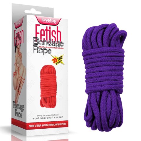 10 meters Fetish Bondage Rope Purple Lovetoy 10 meters Fetish Bondage Rope Purple Lovetoy