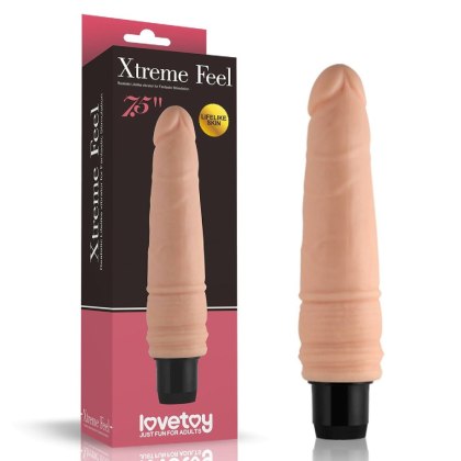 LoveToy Xtreme Feel - realistyczny wibrator z CyberSkin, 7,5"