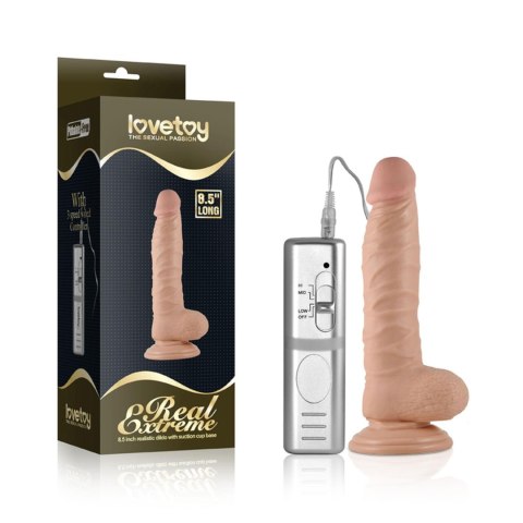 8.5"" Real Extreme Vibrating Dildo Flesh Lovetoy 8.5"" Real Extreme Vibrating Dildo Flesh Lovetoy
