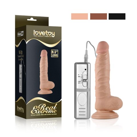 8.5"" Real Extreme Vibrating Dildo Flesh Lovetoy 8.5"" Real Extreme Vibrating Dildo Flesh Lovetoy