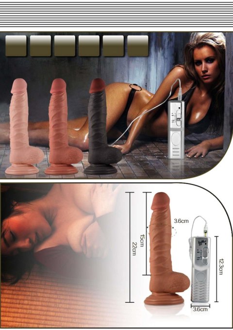 8.5"" Real Extreme Vibrating Dildo Flesh Lovetoy 8.5"" Real Extreme Vibrating Dildo Flesh Lovetoy