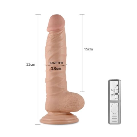 8.5"" Real Extreme Vibrating Dildo Flesh Lovetoy 8.5"" Real Extreme Vibrating Dildo Flesh Lovetoy