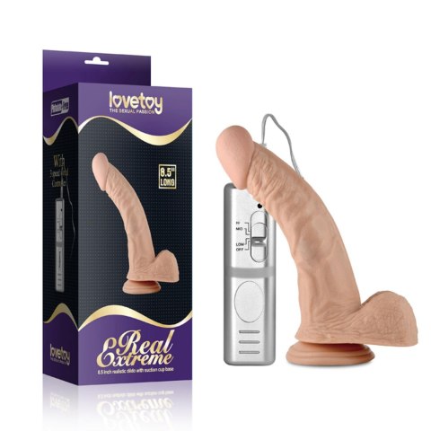 8.5"" Real Extreme Vibrating Dildo Flesh Lovetoy 8.5"" Real Extreme Vibrating Dildo Flesh Lovetoy