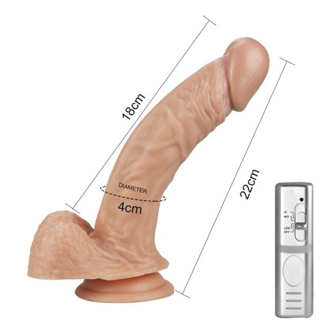 8.5"" Real Extreme Vibrating Dildo Flesh Lovetoy 8.5"" Real Extreme Vibrating Dildo Flesh Lovetoy