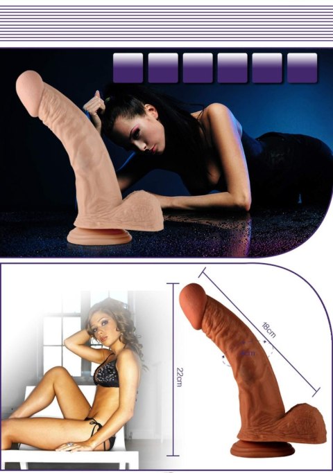 8.5"" Real Extreme Vibrating Dildo Flesh Lovetoy 8.5"" Real Extreme Vibrating Dildo Flesh Lovetoy