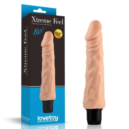LoveToy Xtreme Feel - realistyczny wibrator z CyberSkin, 8"