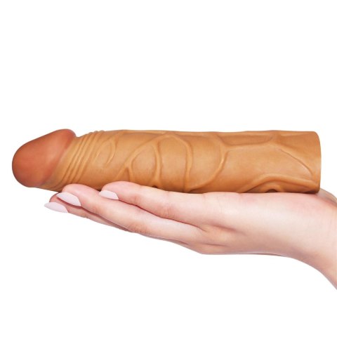 Add 1"" Pleasure X Tender Penis Sleeve Brown Lovetoy Add 1"" Pleasure X Tender Penis Sleeve Brown Lovetoy