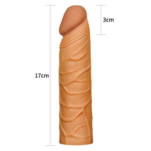 Add 1"" Pleasure X Tender Penis Sleeve Brown Lovetoy Add 1"" Pleasure X Tender Penis Sleeve Brown Lovetoy