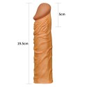 Add 2"" Pleasure X Tender Penis Sleeve Brown Lovetoy Add 2"" Pleasure X Tender Penis Sleeve Brown Lovetoy
