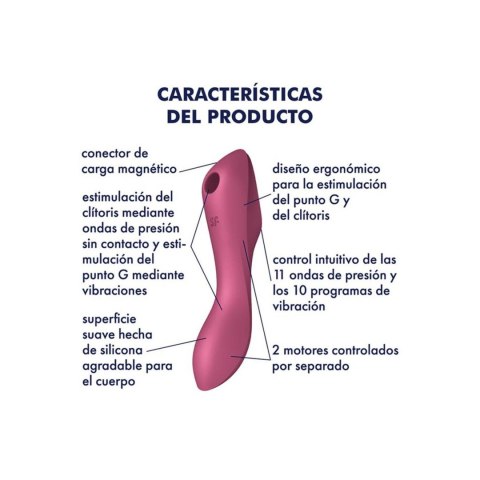 Curvy Trinity 3 red Satisfyer Curvy Trinity 3 red Satisfyer