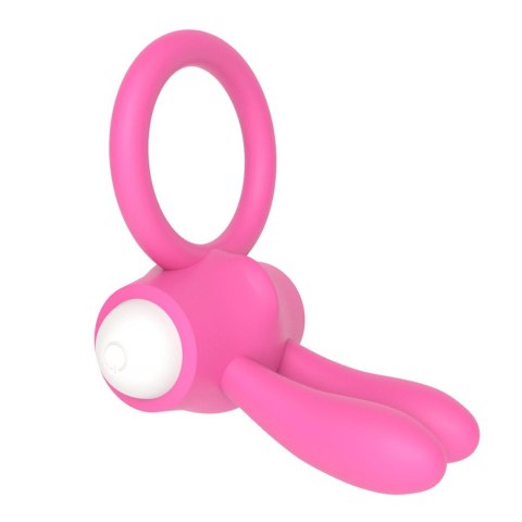 Power Clit Silicone Cockring Pink Lovetoy Power Clit Silicone Cockring Pink Lovetoy
