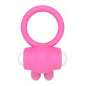 Power Clit Silicone Cockring Pink Lovetoy Power Clit Silicone Cockring Pink Lovetoy