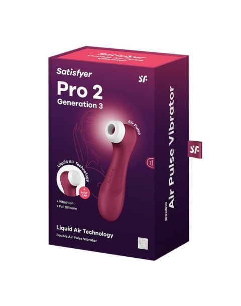 Pro 2 Generation 3 with Liquid Air wine red Satisfyer Pro 2 Generation 3 with Liquid Air wine red Satisfyer