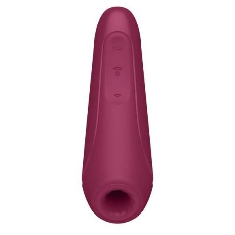 Wibrator - Curvy 1+ Air Pulse Stimulator + Vibration Rose Red Satisfyer Wibrator - Curvy 1+ Air Pulse Stimulator + Vibration Rose Red Satisfyer