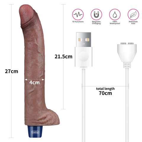 11" REAL SOFTEE Rechargeable Silicone Vibrating Dildo Lovetoy 11" REAL SOFTEE Rechargeable Silicone Vibrating Dildo Lovetoy