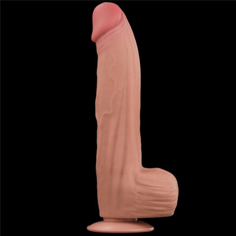 12'' King Sized Sliding Skin Dual Layer Dong Lovetoy 12'' King Sized Sliding Skin Dual Layer Dong Lovetoy